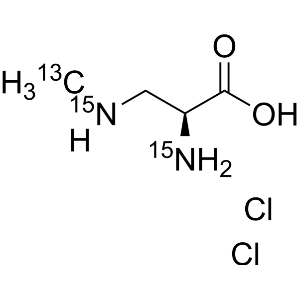 β-aminomethyl-L-alanine-13C,15N2 dihydrochloride